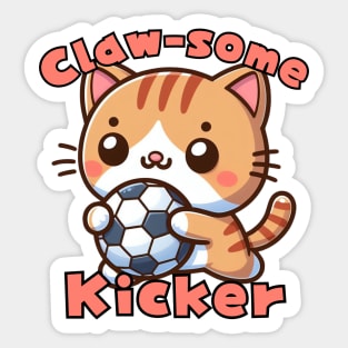 Clawsome Football player Sticker